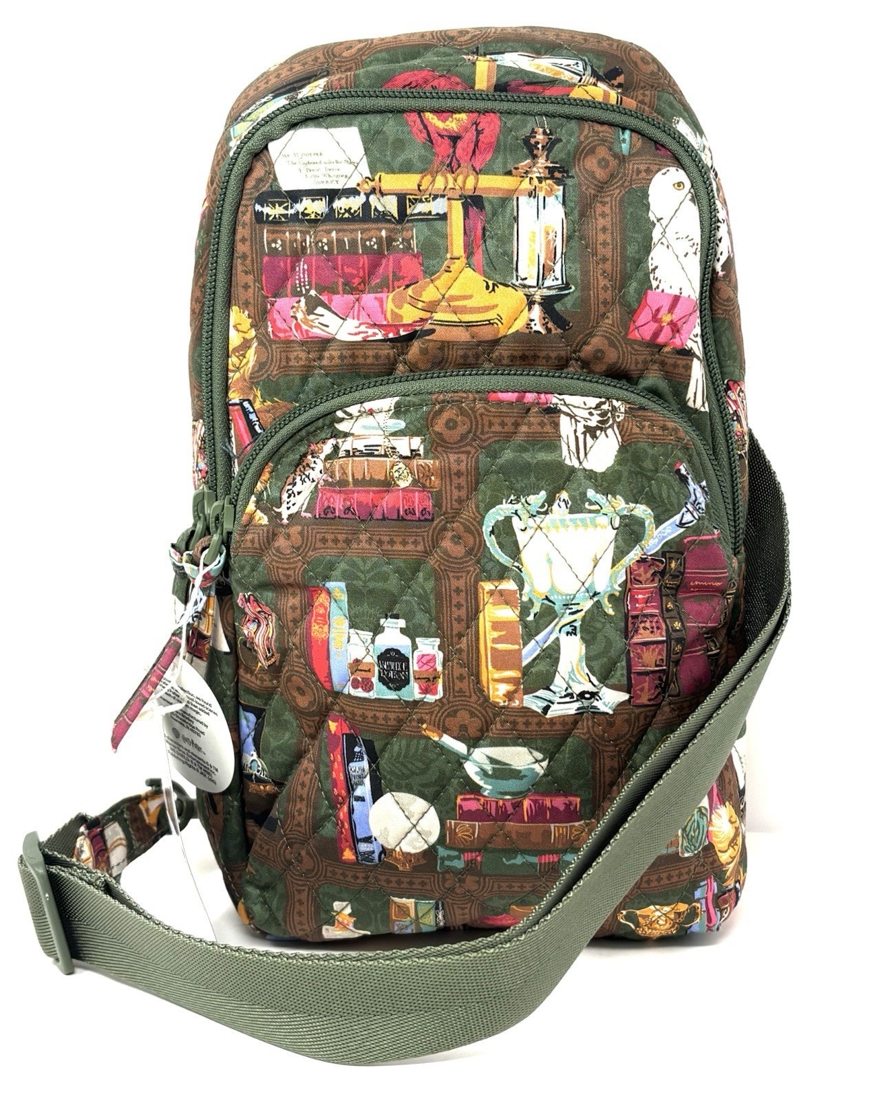Vera Bradley Harry Potter Hogwarts Library Lorman Sling Backpack New Exact 2025